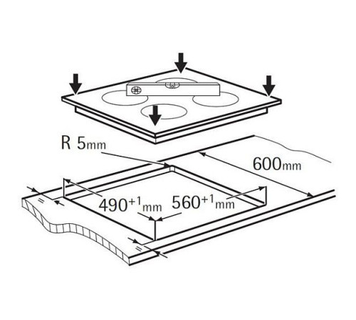 Поверхность AEG hk 654070 fb