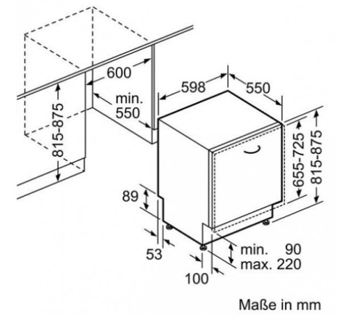 Встраиваемая посудомоечная машина Bosch SMV 45EX00E