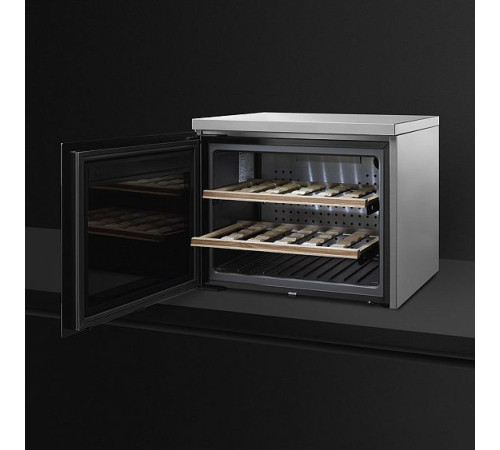 Встраиваемый винный шкаф SMEG CVF318XS
