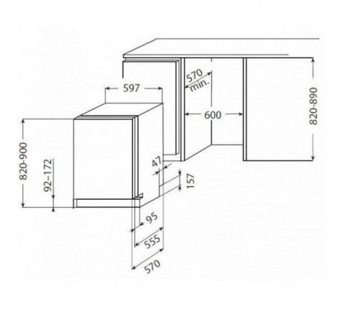 Встраиваемая посудомоечная машина WHIRLPOOL wp 122