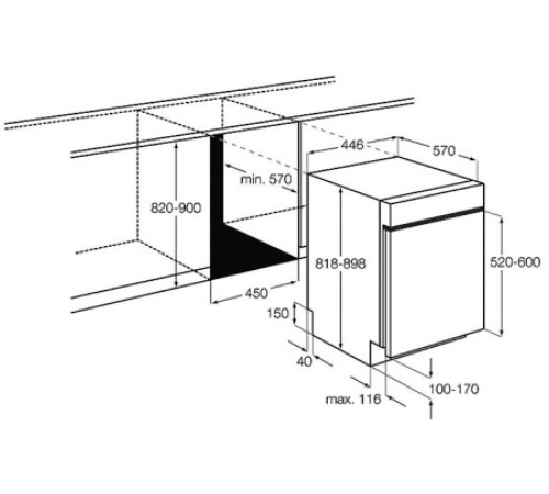 Встраиваемая посудомойка AEG f 65401 im0p
