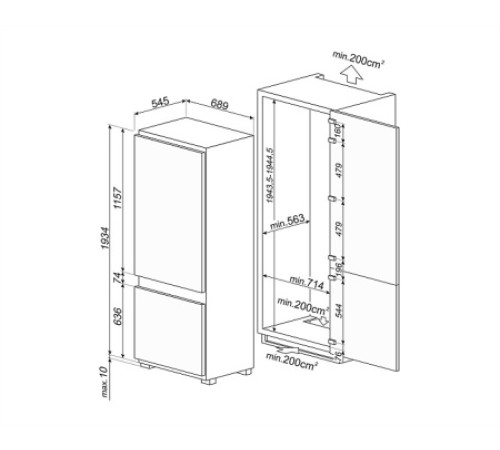 Холодильник SMEG C475VE