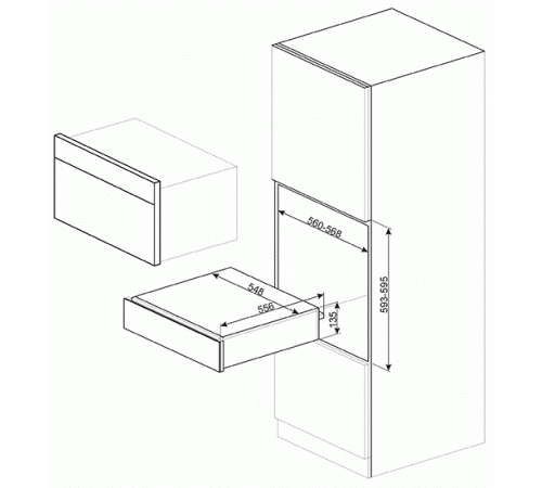 Подогреватель посуды SMEG CPR115B