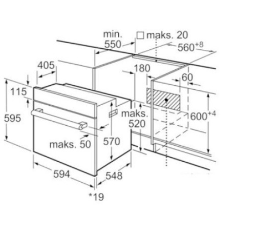 Духовой шкаф BOSCH HBF134ES1