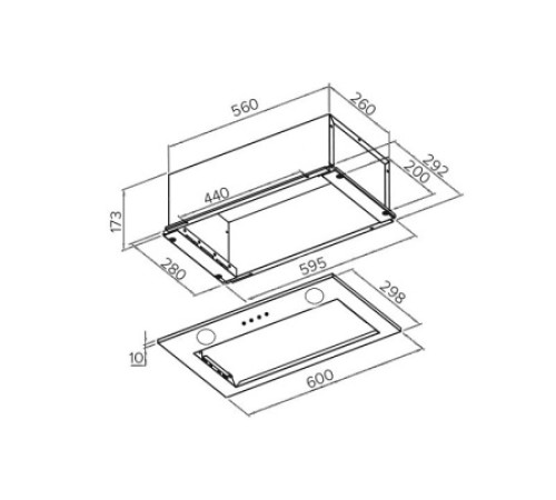 Вытяжка GERMES Pula 60 нержавеющая сталь