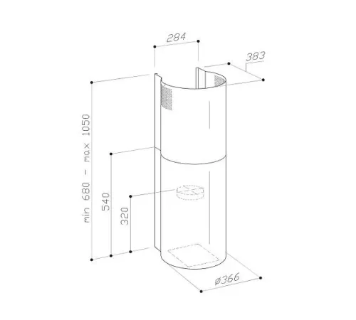 Вытяжка SIRIUS MO 209 B