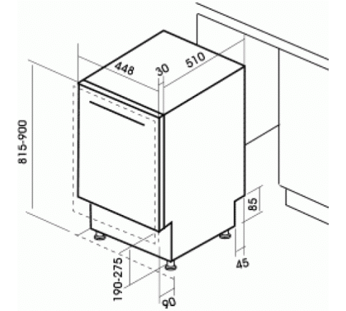 Посудомоечная машина MBS DW-451