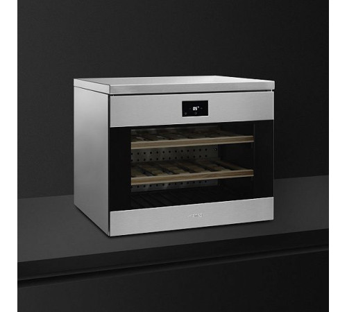 Встраиваемый винный шкаф SMEG CVF318X