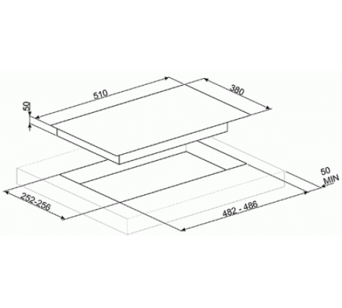 Газовая варочная панель Smeg PV631CNR