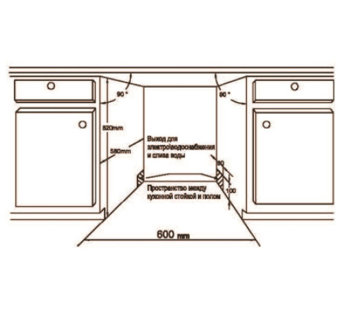 Посудомоечная машина LERAN BDW 60-148