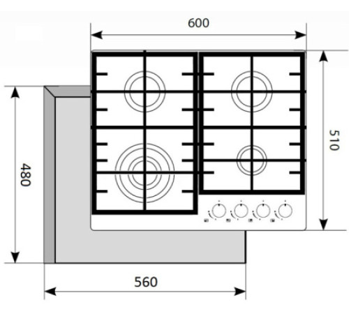 Варочная поверхность AKPO PGA 604 IGC-T IV
