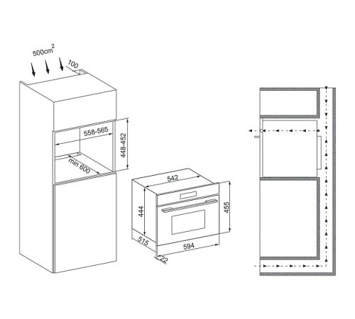 Микроволновая печь KRONA ONYX 45H mw BL/BL