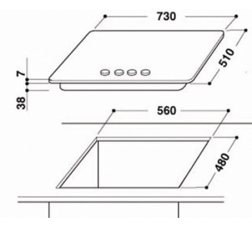 Поверхность WHIRLPOOL gma 7522 ix