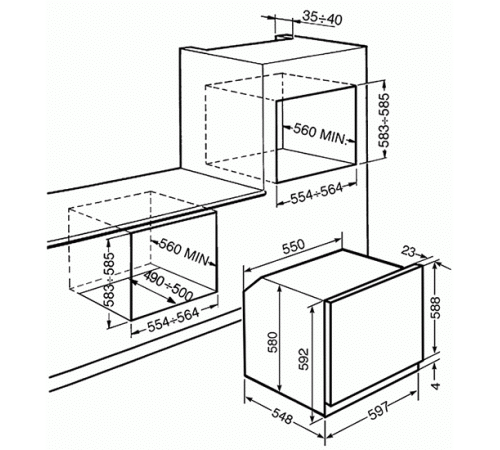 Электрический духовой шкаф Smeg SF 6102 TVB