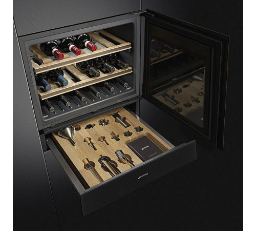 Встраиваемый винный шкаф SMEG CVI118RWN2