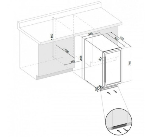 Винный шкаф DUNAVOX DAU-32.81DB