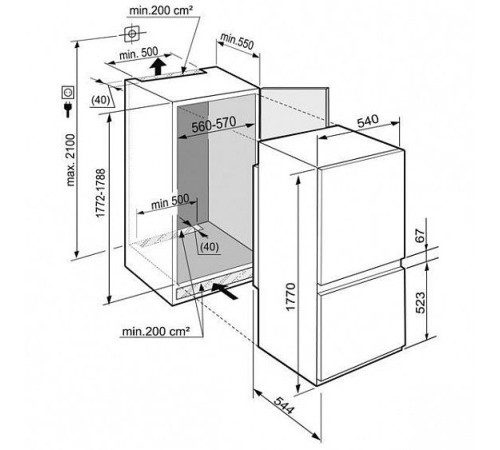 Холодильник LIEBHERR icbs 3214-20 001
