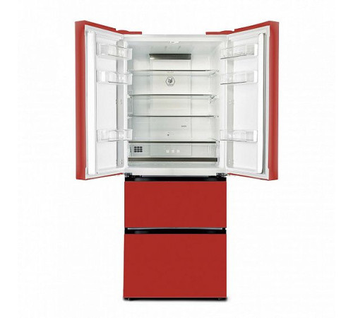 Холодильник TESLER RFD-361I RED GLASS