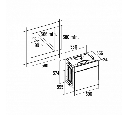 Духовой шкаф CATA MRA 7108 WH