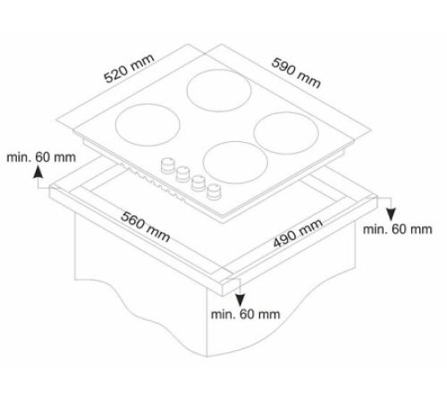 Варочная поверхность SIMFER H60Q40B415