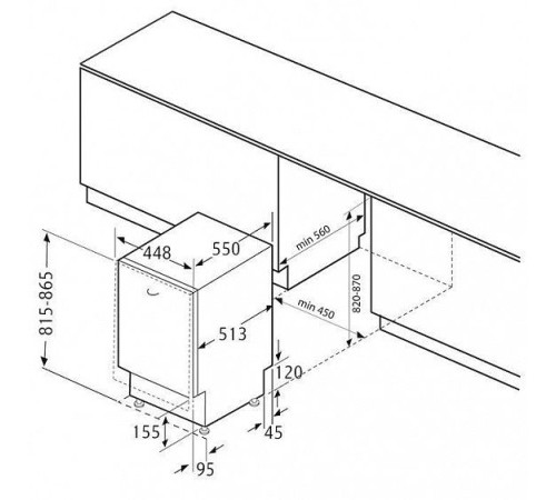 Посудомоечная машина KRONA GARDA 60 BI