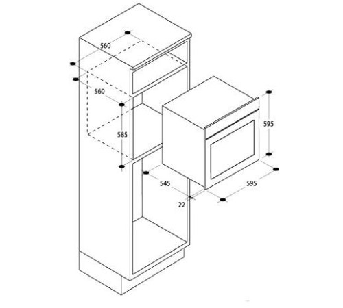 Электрический духовой шкаф CANDY fpe 52/6vx