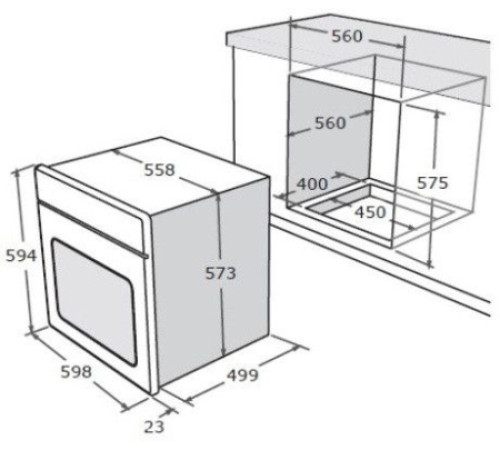Духовой шкаф NARDI frx460bx