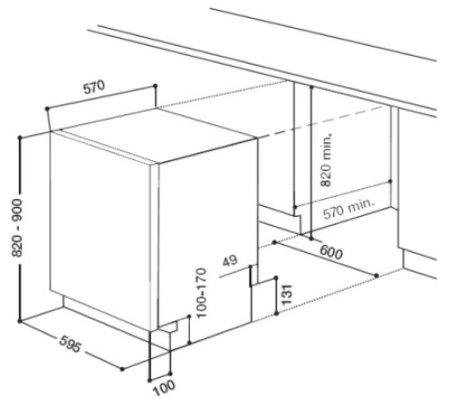 Посудомоечная машина встраиваемая полноразмерная HOTPOINT-ARISTON lft 21677