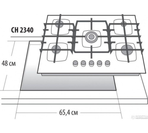 Варочная панель GEFEST СГ СН 2340 К 32