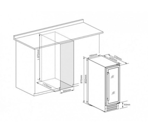 Винный шкаф DUNAVOX  exclusive dx-17.58dbk