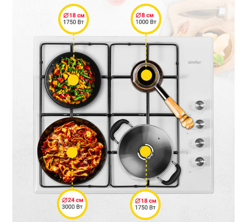 Варочная поверхность SIMFER H60Q40W401