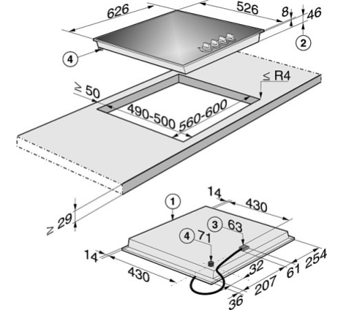 Варочная поверхность MIELE KM 3010