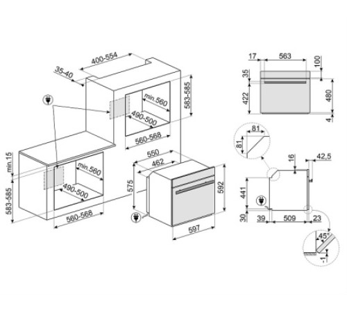 Духовой шкаф SMEG SOP6606S2PNR