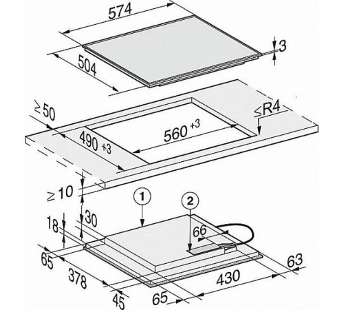 Варочная панель MIELE KM7201 FR