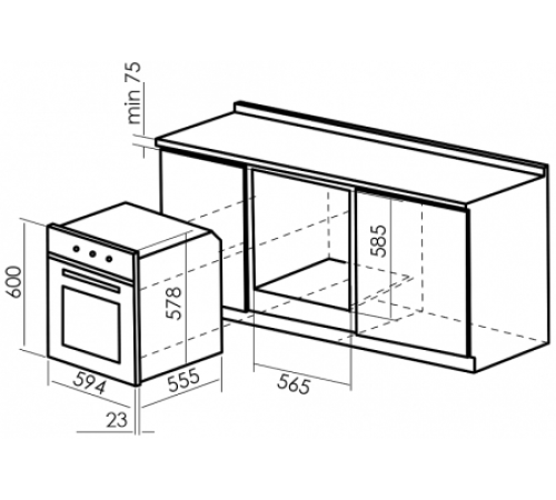 Духовой шкаф MBS DE-612 IV
