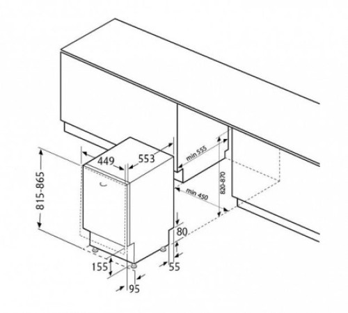 Посудомоечная машина  Fornelli BI 45 KAMAYA S