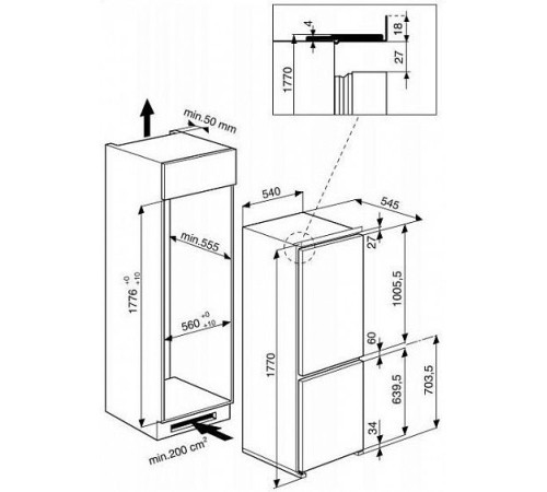 Холодильник WHIRLPOOL art 459/ a+ nf