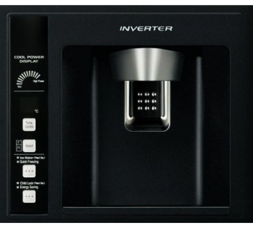 Холодильник  HITACHI r-w662 fpu3x gbk черный