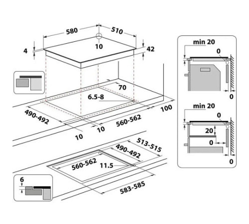 Варочная поверхность INDESIT IR 260 CM