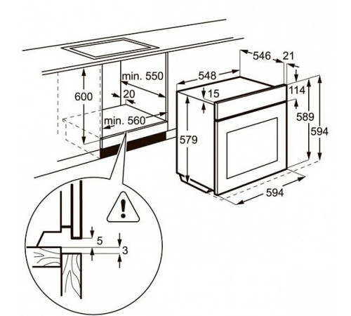 Духовой шкаф  AEG bs 5831402 m