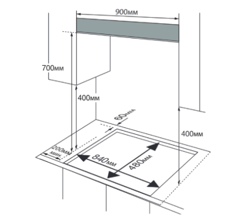 Газовая поверхность AVEX HM 9554 RY