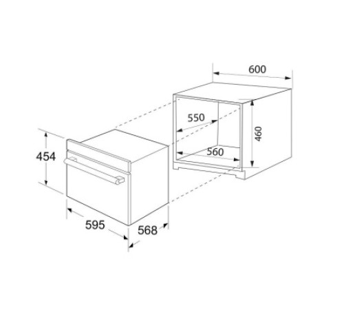 Духовой шкаф ZUGEL ZOE609B