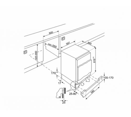 Морозильная камера SMEG U8F082DF1