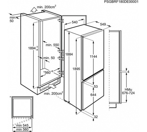 Холодильник ELECTROLUX LNS9TE19S