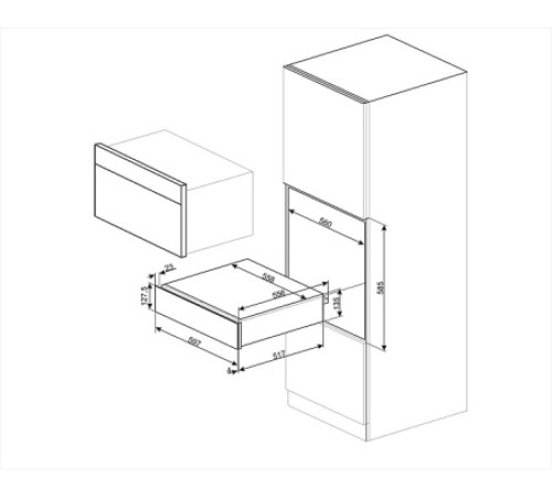 Подогреватель посуды SMEG CPR115B3