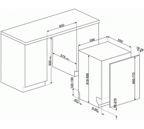 Посудомоечная машина SMEG STE8239L
