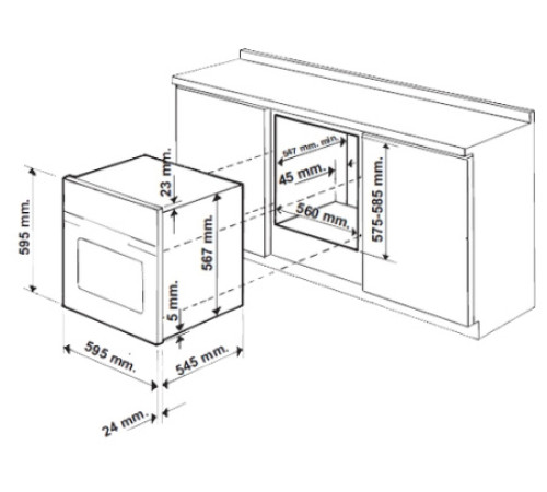Духовой шкаф INDESIT fa 217 j k.a ix