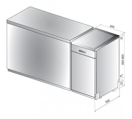 Посудомоечная машина Indesit DSFE 1B10 S