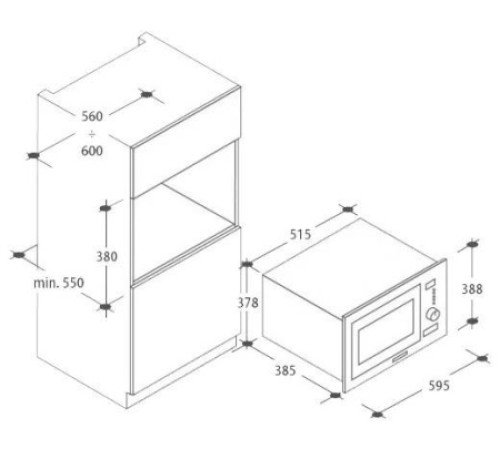 Микроволновая печь Candy MIC 20 GDFB
