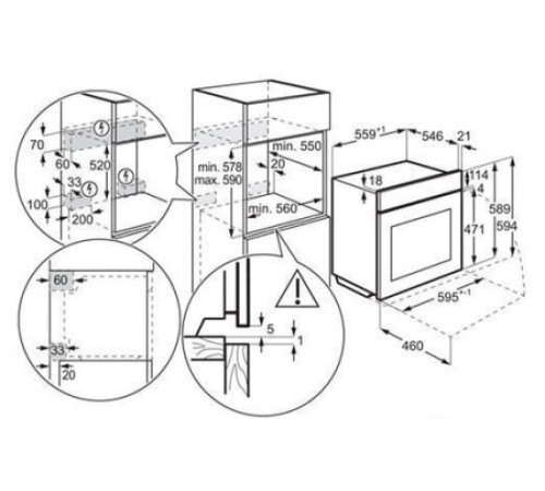Духовой шкаф AEG BPE546360M